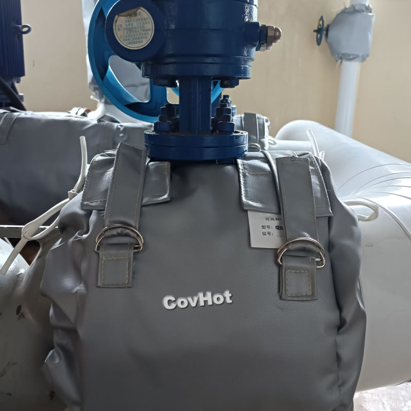 柔性蝶阀保温套 工厂防泄漏隔热罩 耐高温 节能耐酸碱