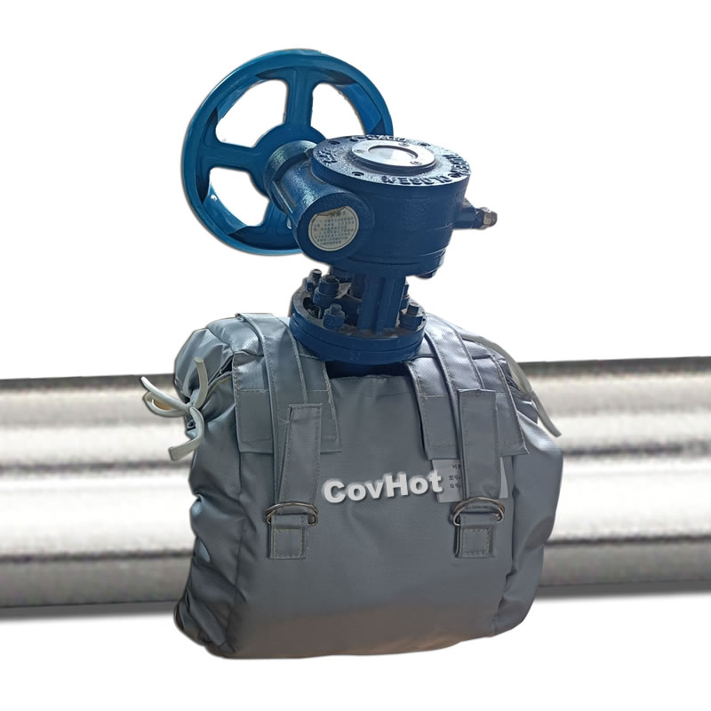 柔性蝶阀保温套 工厂防泄漏隔热罩 耐高温 节能耐酸碱