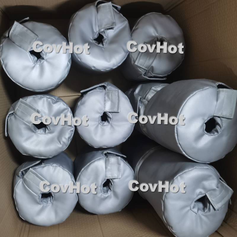 工业电磁阀保温套 防火隔热罩 耐高温550℃ 节能蒸汽管路能耗