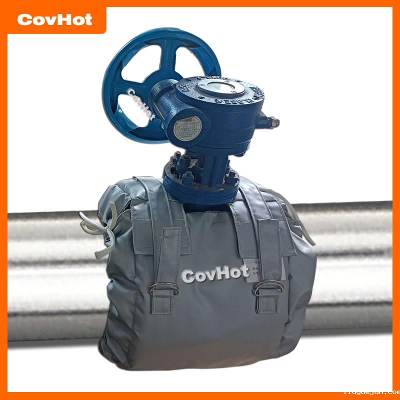 柔性蝶阀保温套 工厂防泄漏隔热罩 耐高温 节能耐酸碱