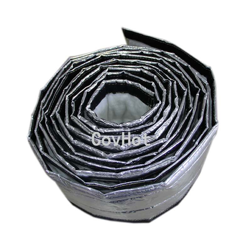 自粘式铝箔保温隔热套 方便拆装 软管管道保温衣