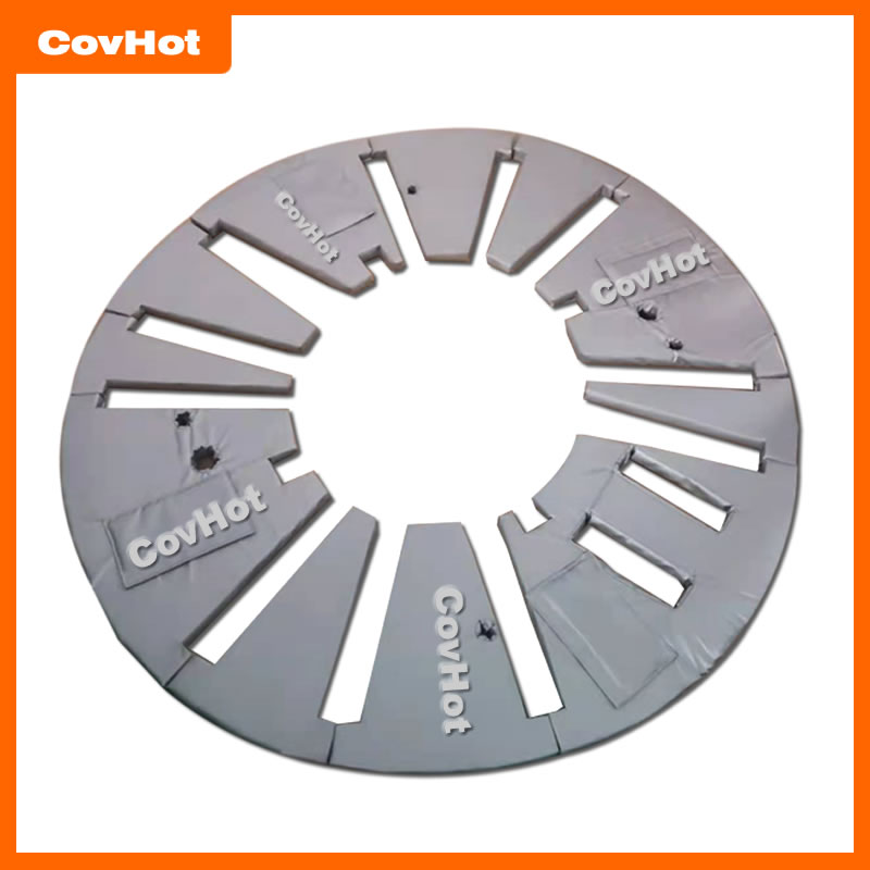 柔性可拆卸硫化机保温衣隔热 图纸定制 CovHot异形保温衣厂家